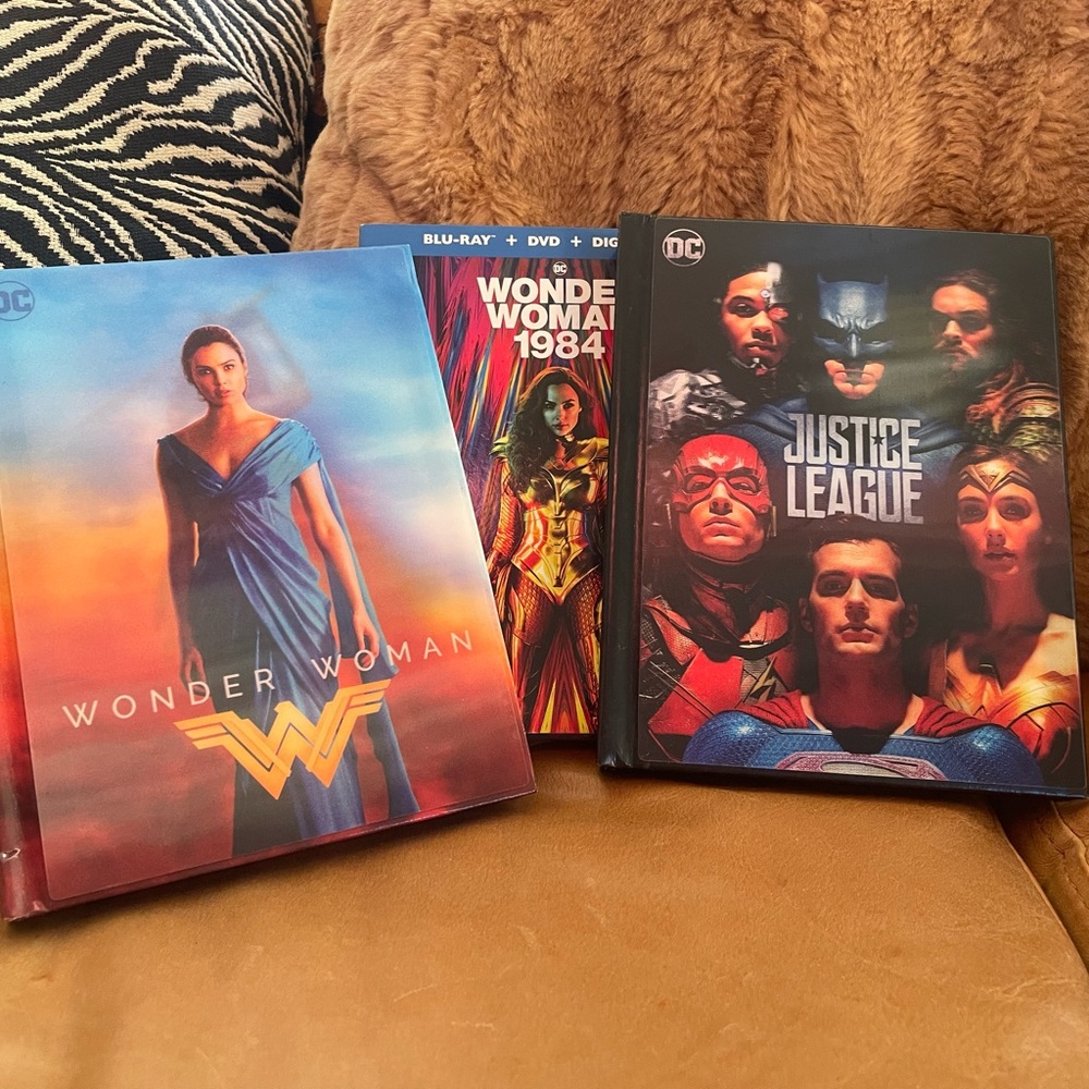 DCEU Movie Lot Target Edition DVD BluRay combo. Wonder Woman, Justice league